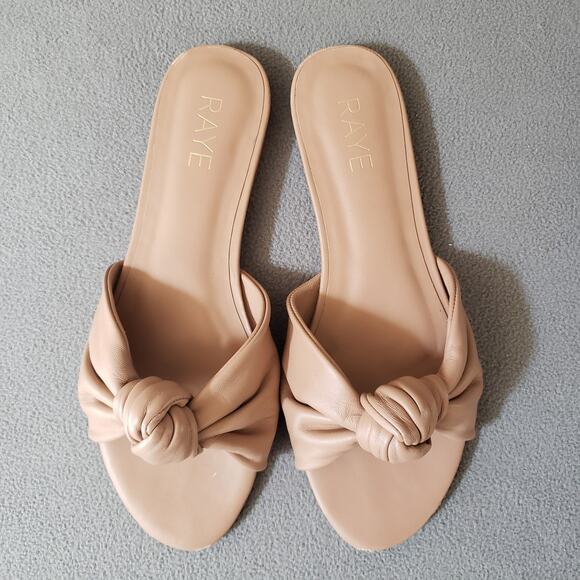 RAYE‎ Buffy Sandals in Tan In 9 RAYE-WZ1736 Twisted Knot Brown - Picture 1 of 14
